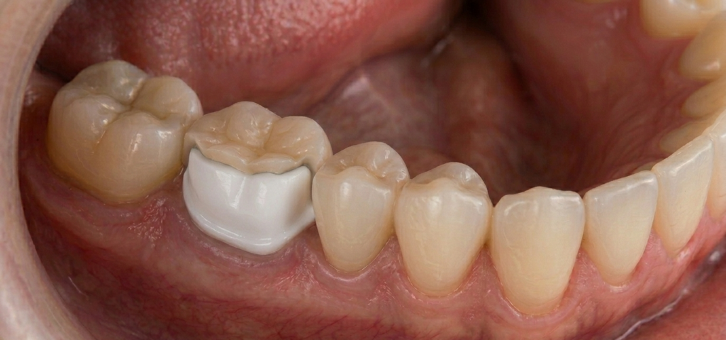 ジルコニアコーピング＋セラミックブリッジ